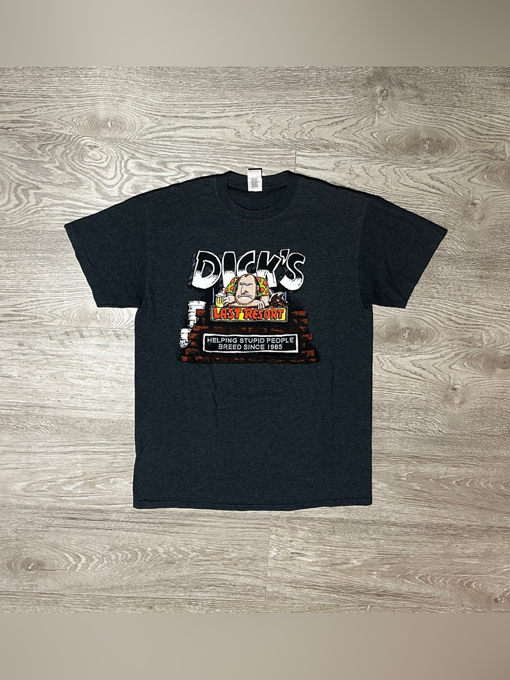 Dick’s Last Resort Restaurant Men’s Dark Grey Graphic T-Shirt